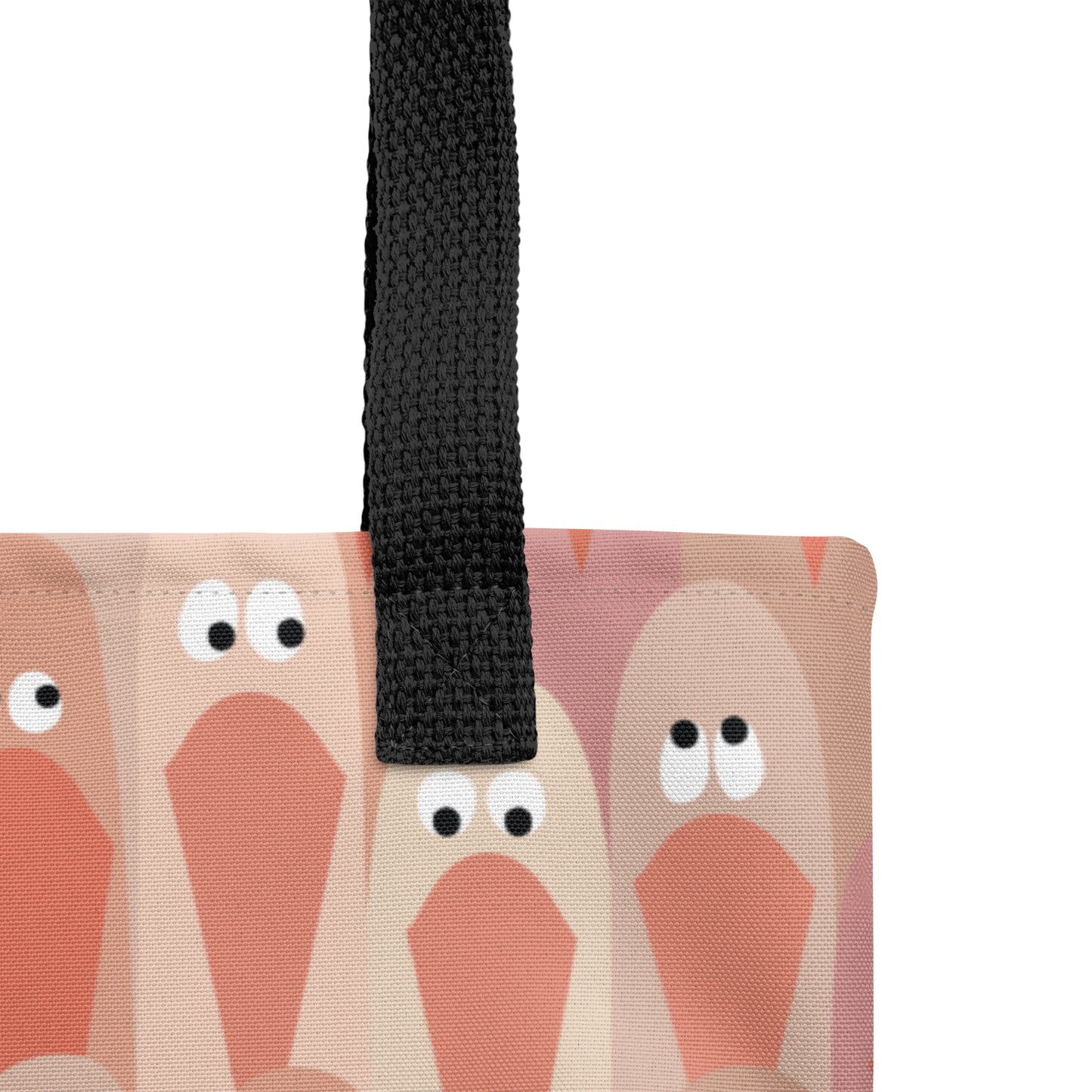 Stoffen tas Vogels Crowdy Beige (On demand)