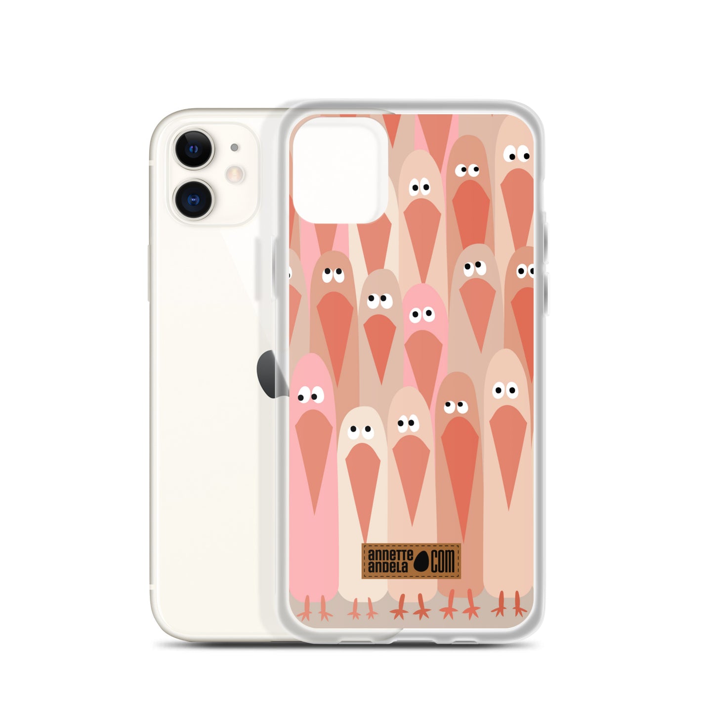 iPhone hoesje Crowdy Beige (On demand)