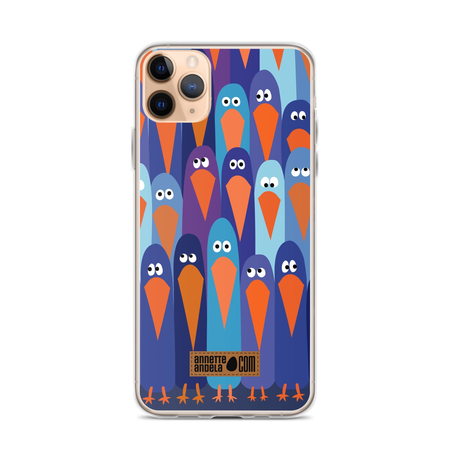 iPhone hoesje Crowdy Blue (On demand)