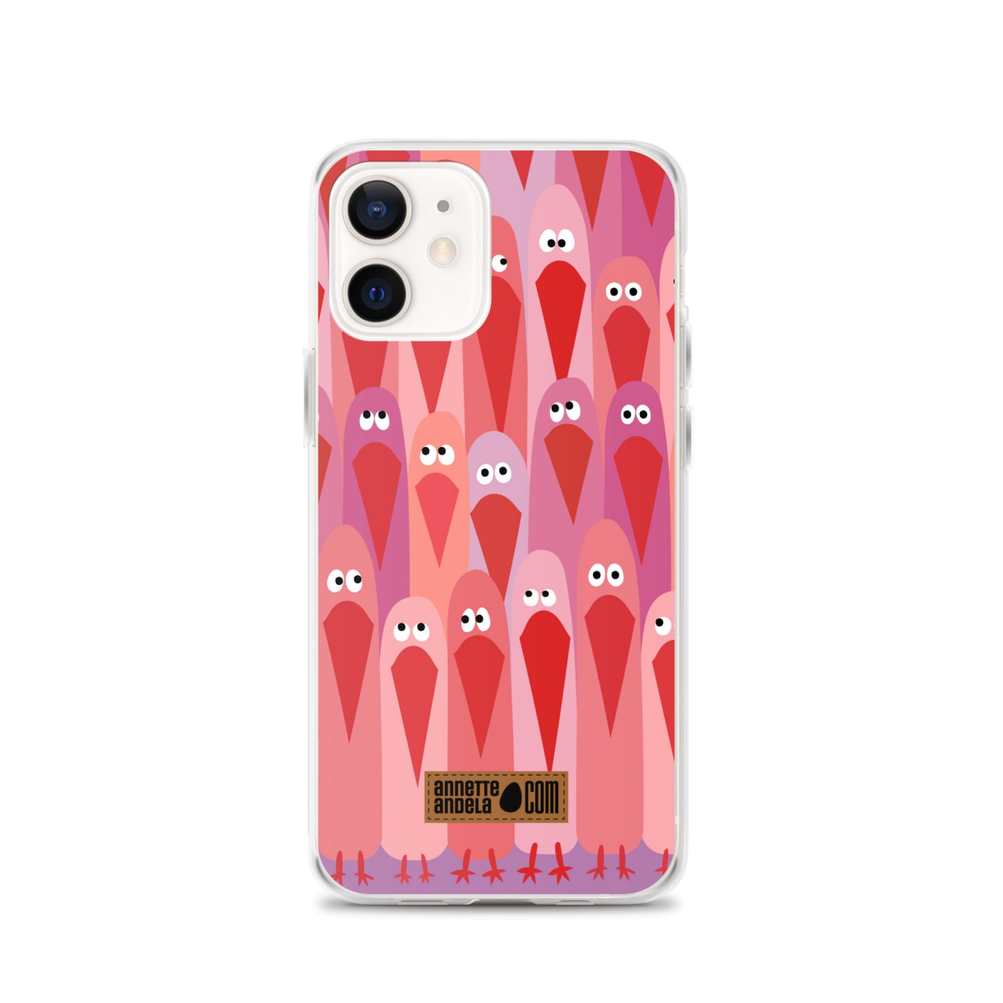 iPhone hoesje Crowdy Pink (On demand)