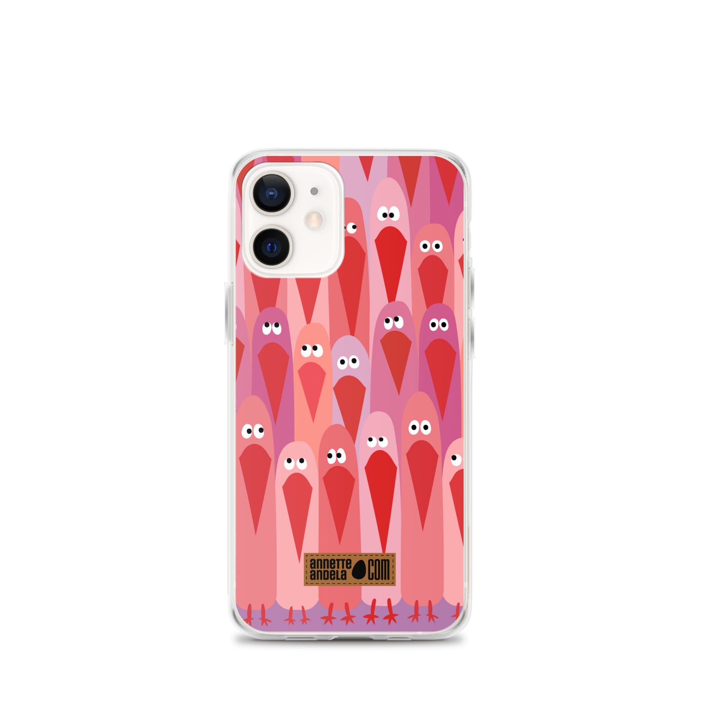 iPhone hoesje Crowdy Pink (On demand)