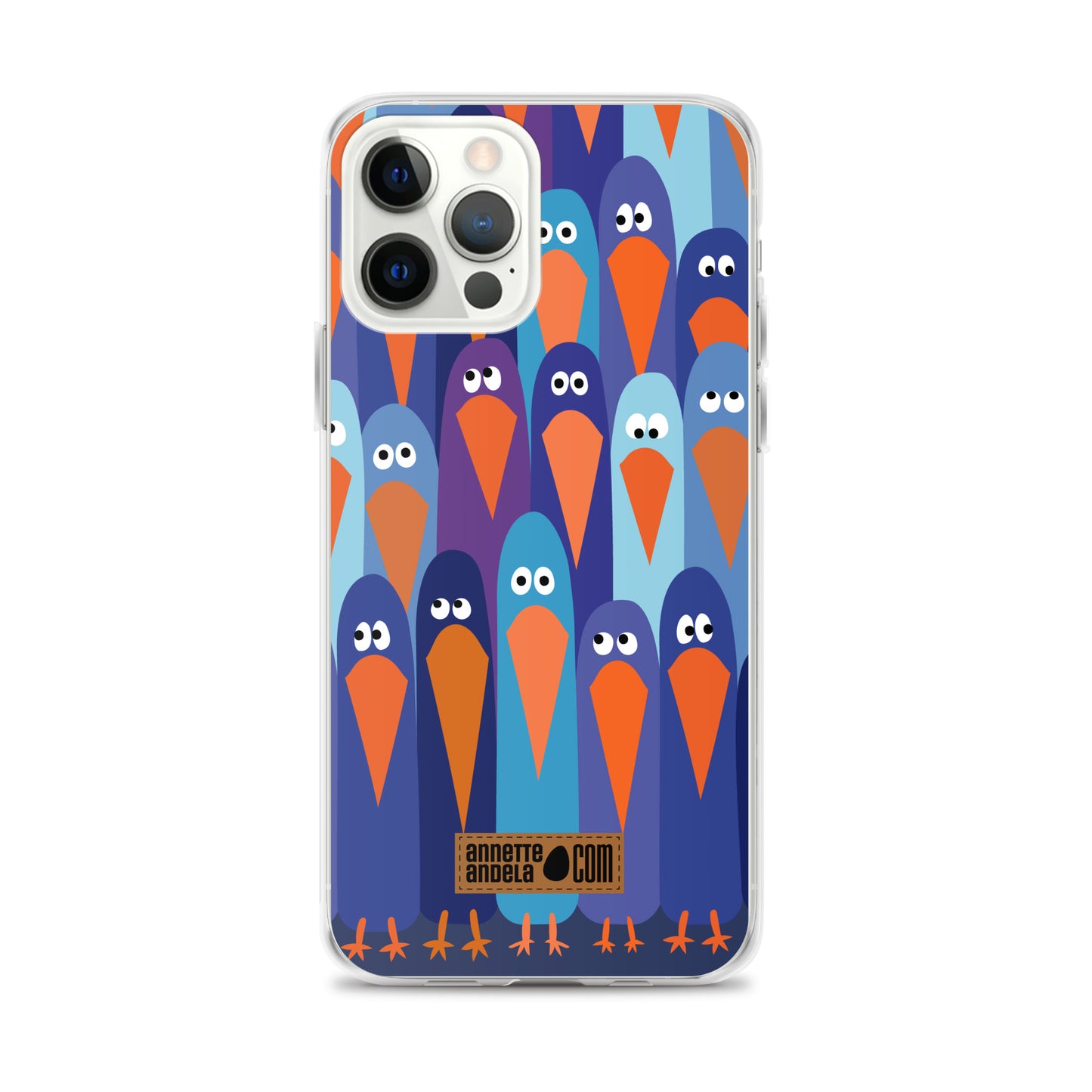 iPhone hoesje Crowdy Blue (On demand)