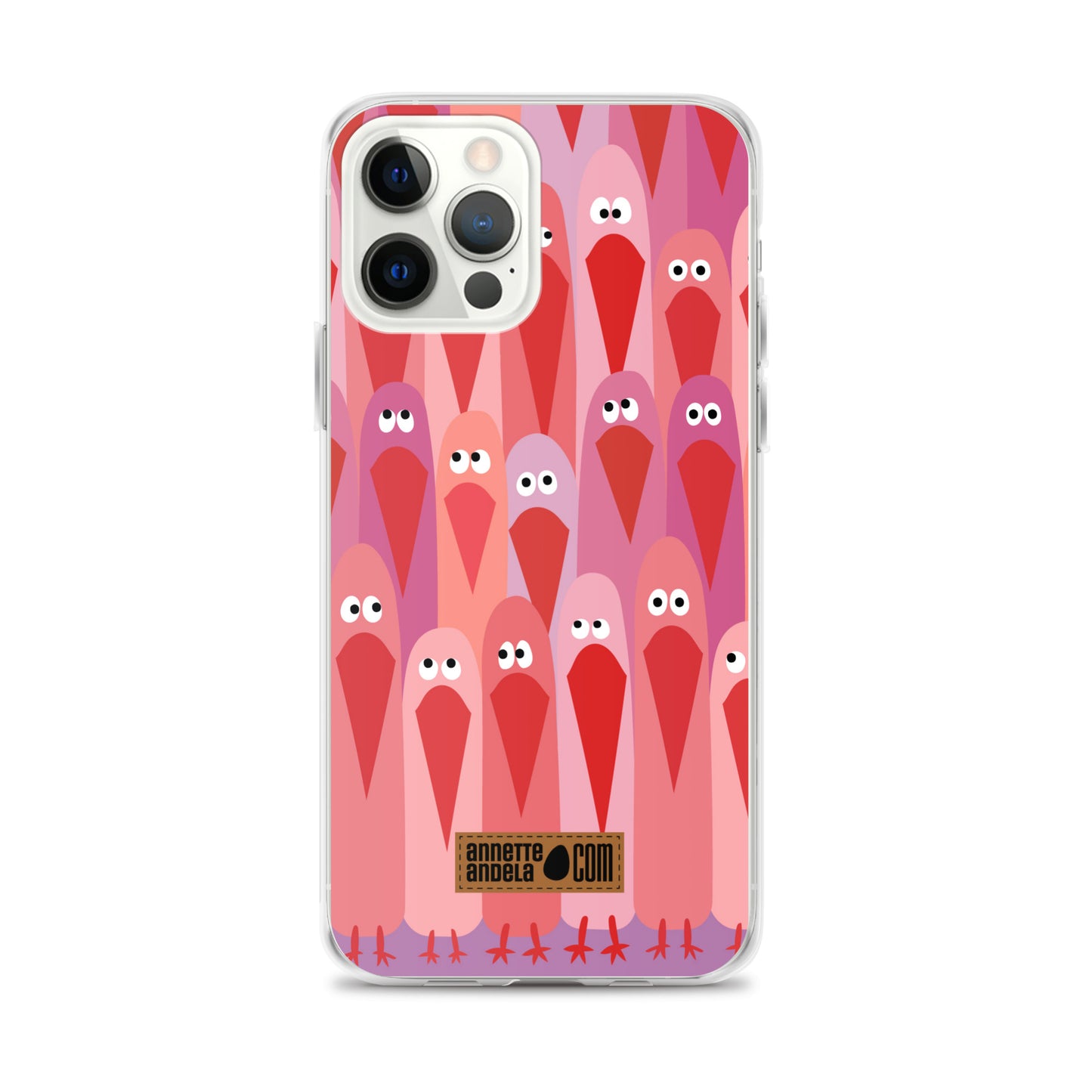 iPhone hoesje Crowdy Pink (On demand)