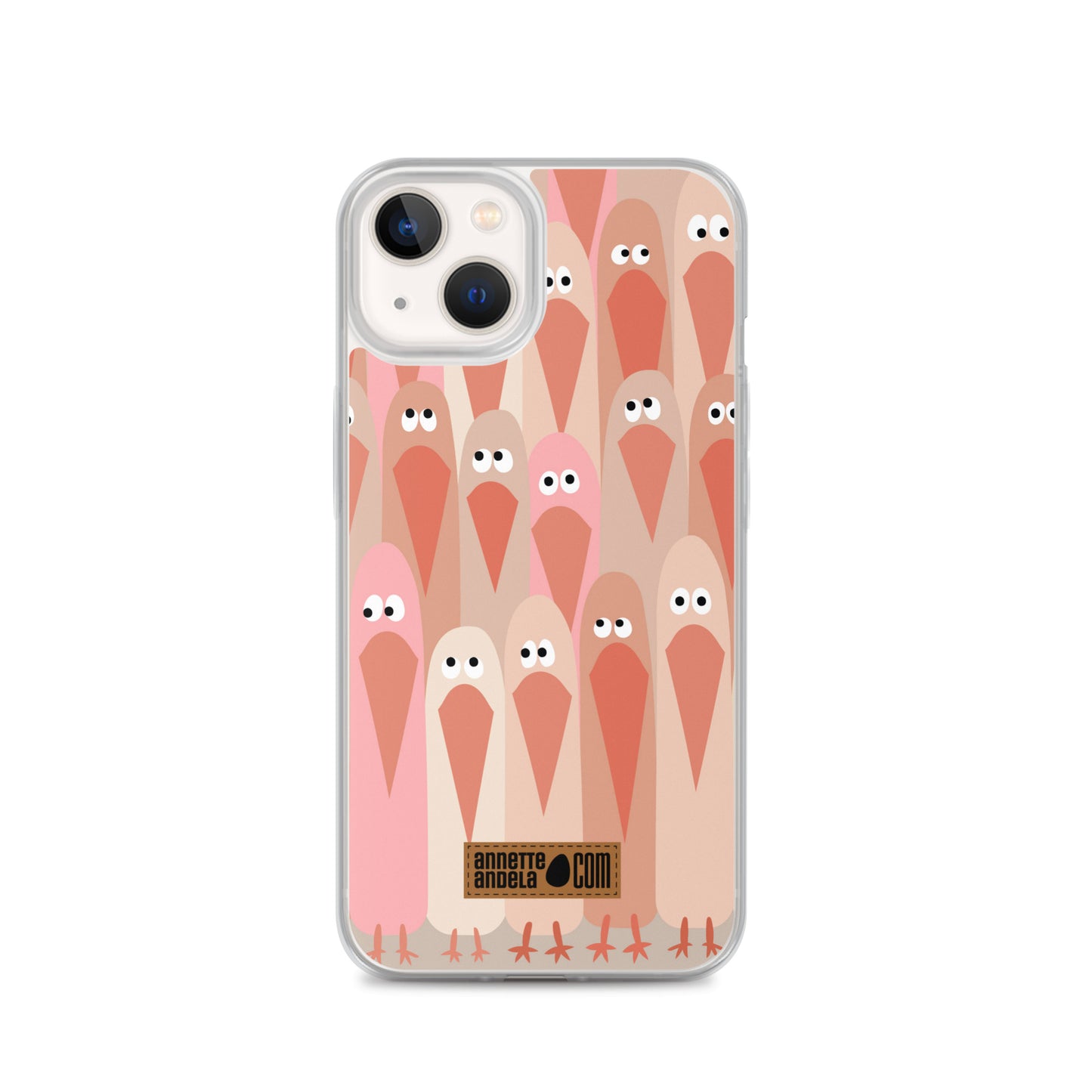 iPhone hoesje Crowdy Beige (On demand)