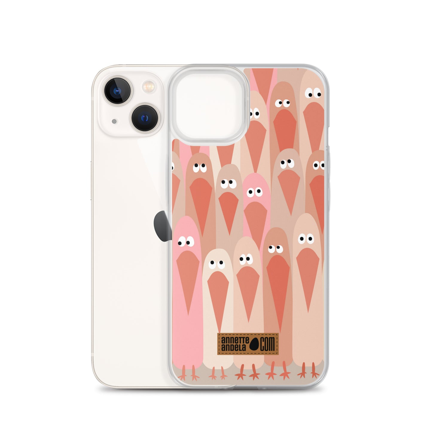 iPhone hoesje Crowdy Beige (On demand)