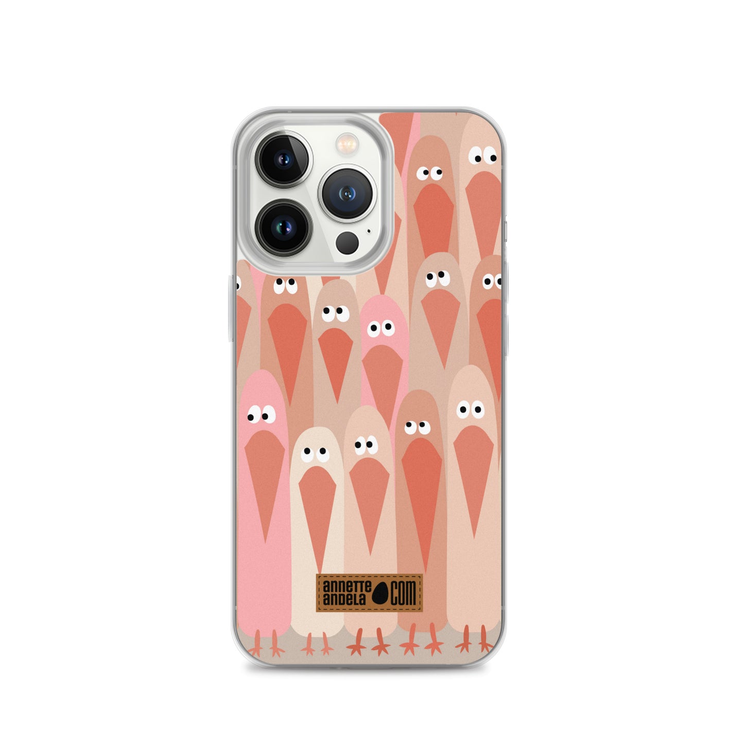 iPhone hoesje Crowdy Beige (On demand)