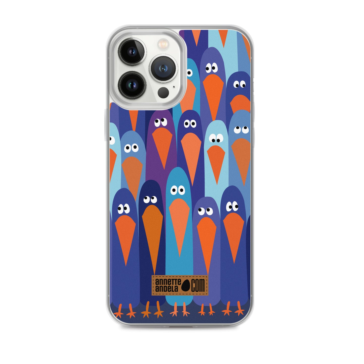 iPhone hoesje Crowdy Blue (On demand)