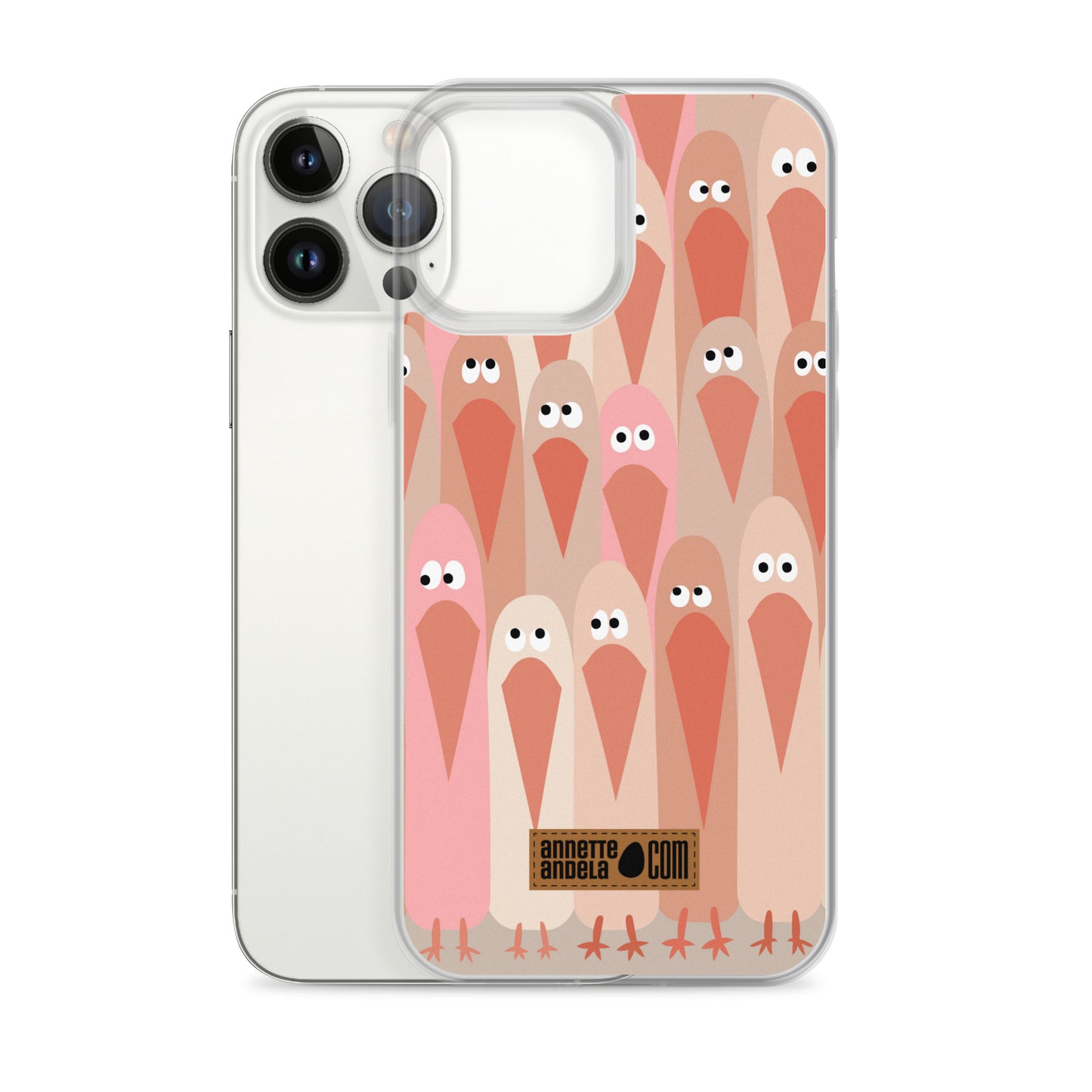 iPhone hoesje Crowdy Beige (On demand)