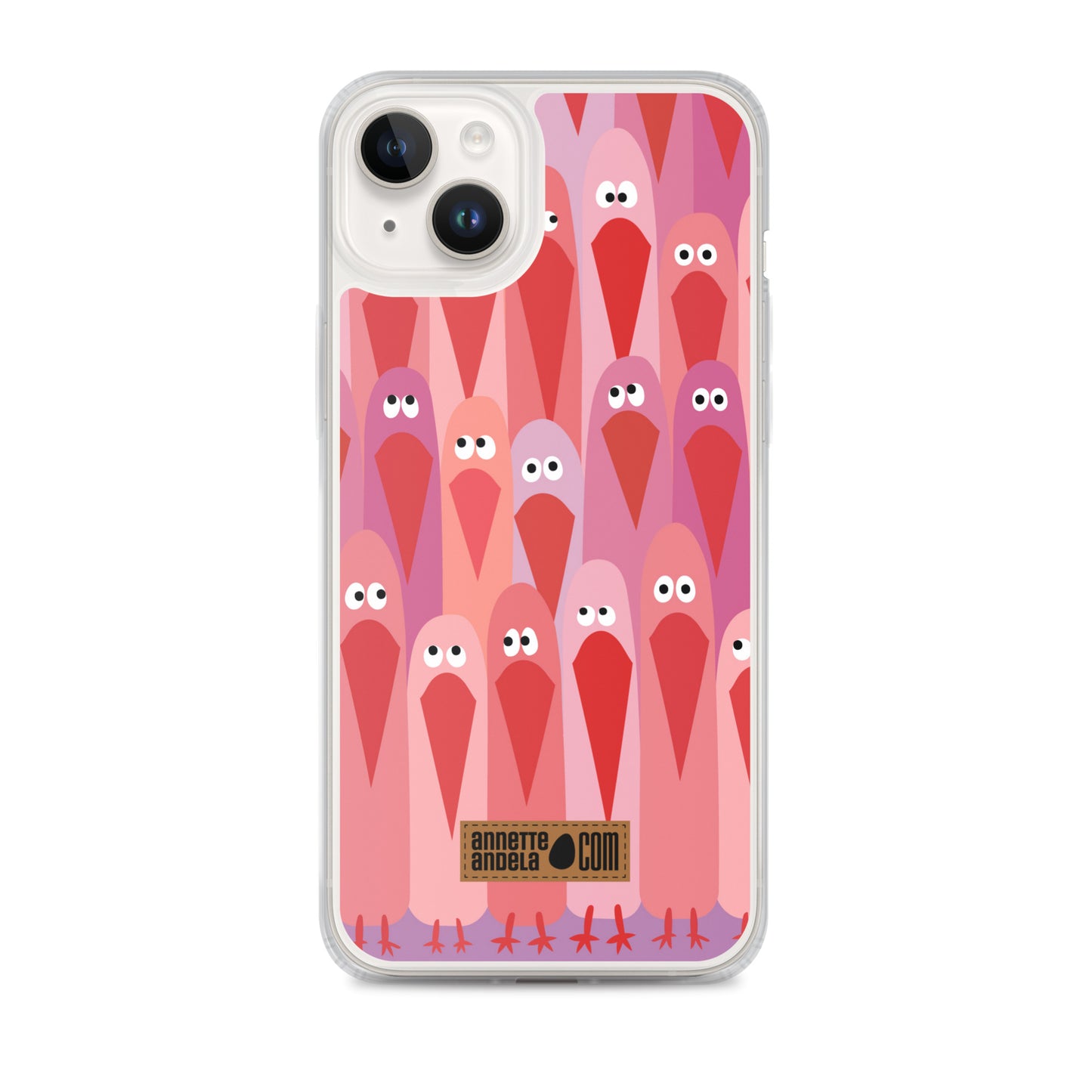 iPhone hoesje Crowdy Pink (On demand)