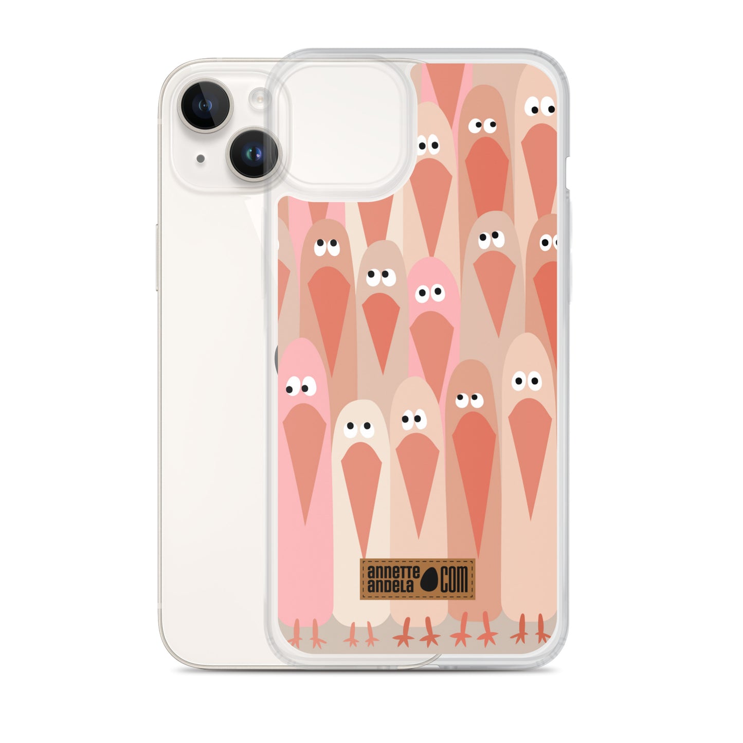 iPhone hoesje Crowdy Beige (On demand)