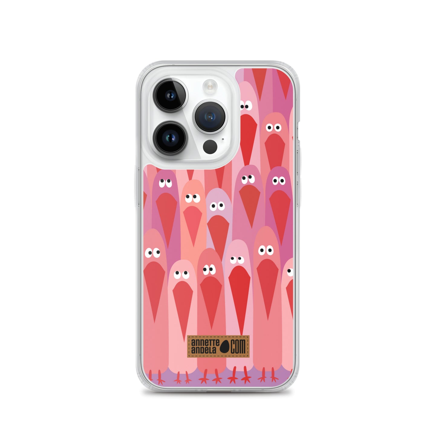 iPhone hoesje Crowdy Pink (On demand)