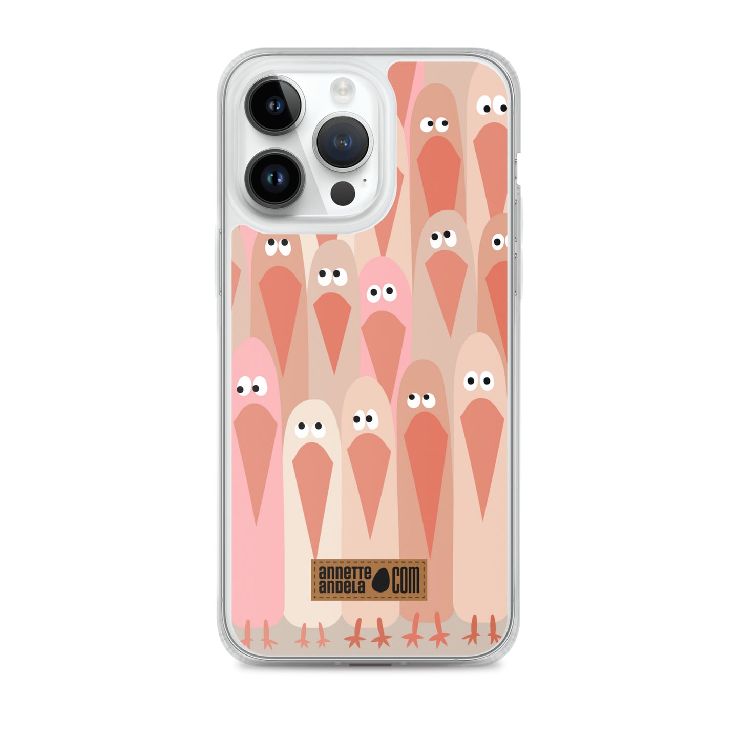 iPhone hoesje Crowdy Beige (On demand)