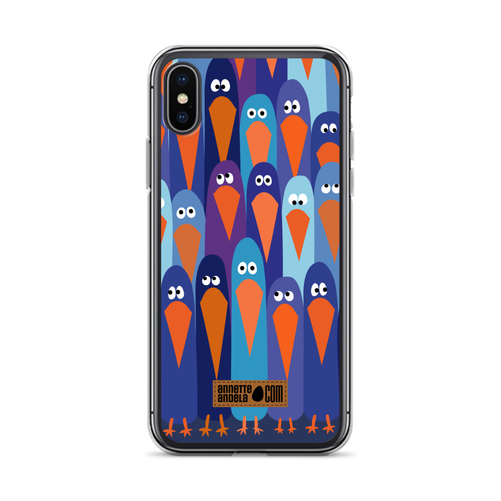 iPhone hoesje Crowdy Blue (On demand)