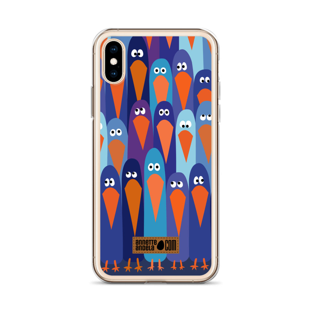 iPhone hoesje Crowdy Blue (On demand)