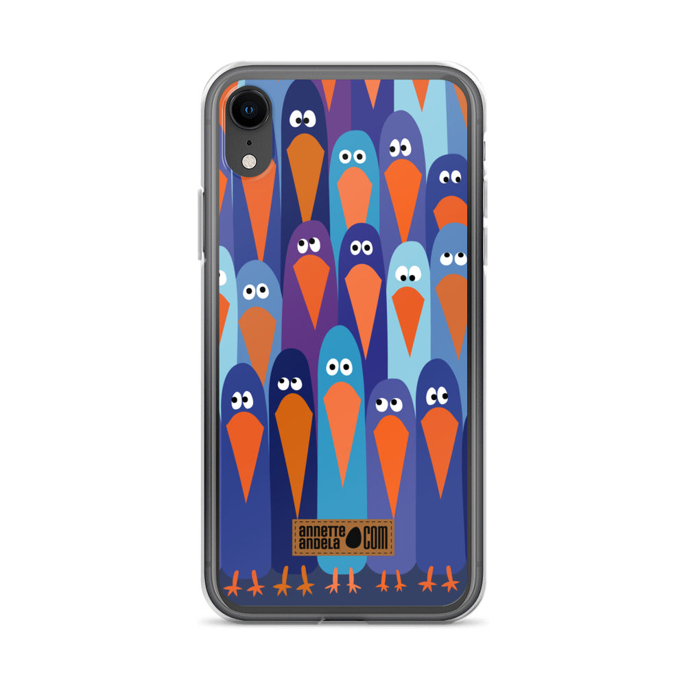 iPhone hoesje Crowdy Blue (On demand)