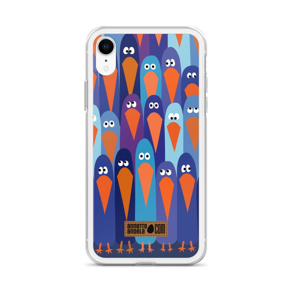 iPhone hoesje Crowdy Blue (On demand)