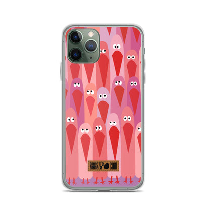 iPhone hoesje Crowdy Pink (On demand)