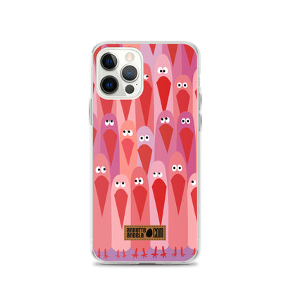 iPhone hoesje Crowdy Pink (On demand)