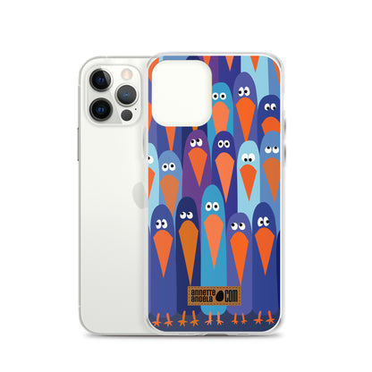 iPhone hoesje Crowdy Blue (On demand)