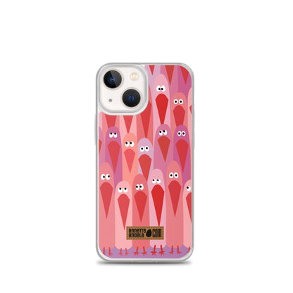 iPhone hoesje Crowdy Pink (On demand)