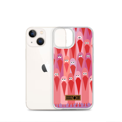 iPhone hoesje Crowdy Pink (On demand)