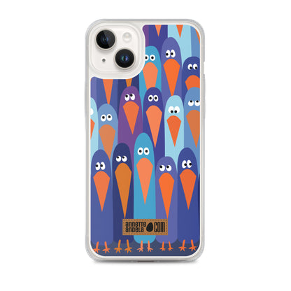 iPhone hoesje Crowdy Blue (On demand)