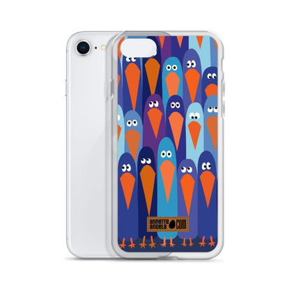 iPhone hoesje Crowdy Blue (On demand)