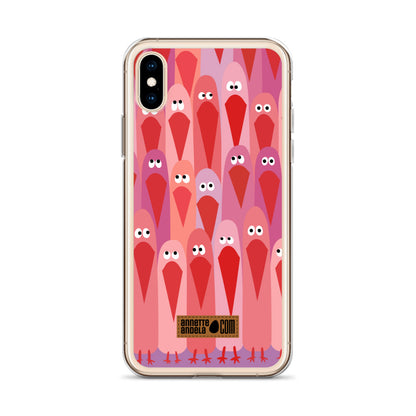 iPhone hoesje Crowdy Pink (On demand)