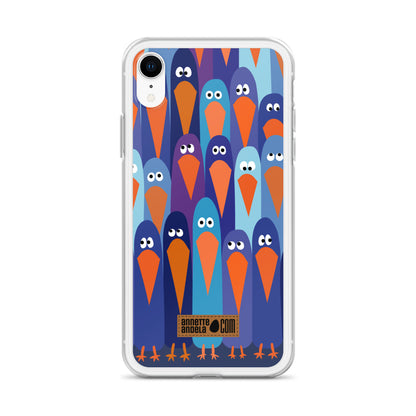 iPhone hoesje Crowdy Blue (On demand)