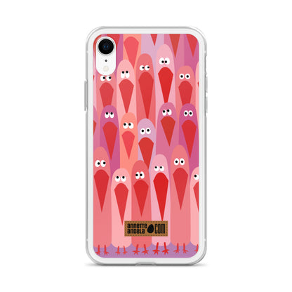 iPhone hoesje Crowdy Pink (On demand)